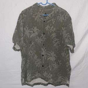 Tommy Bahama Green Hawaiian Button Down Short Sleeve Shirt - Sz XL